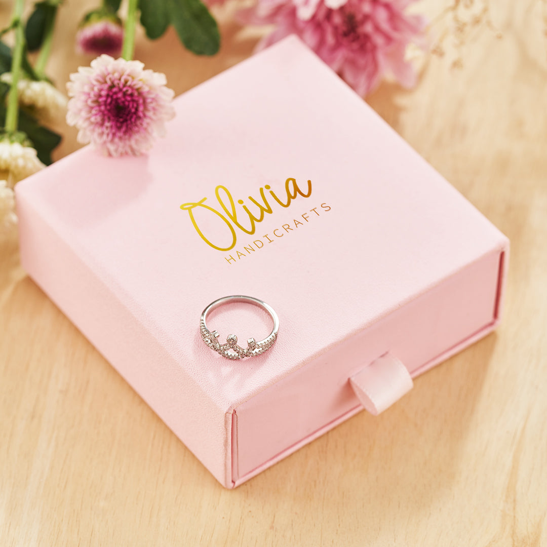 My Dear Daughter-Silver Crown Ring