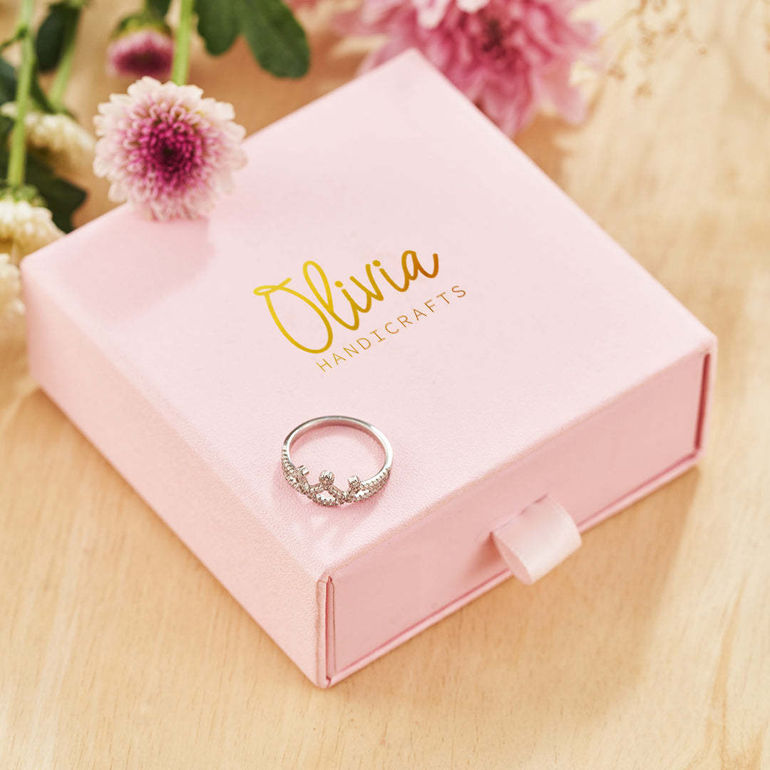 My Dear Daughter-Silver Crown Ring