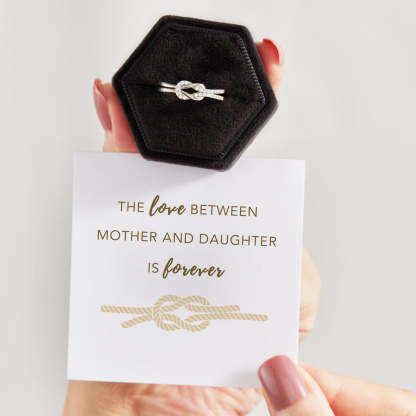 Mother & Daughter Ring - Square Knot Ring