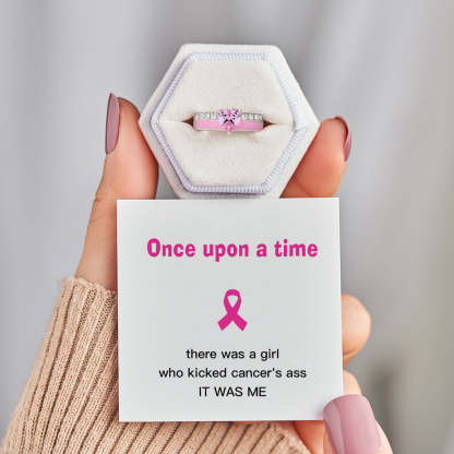 I Kicked Cancer's Ass Heart Ring