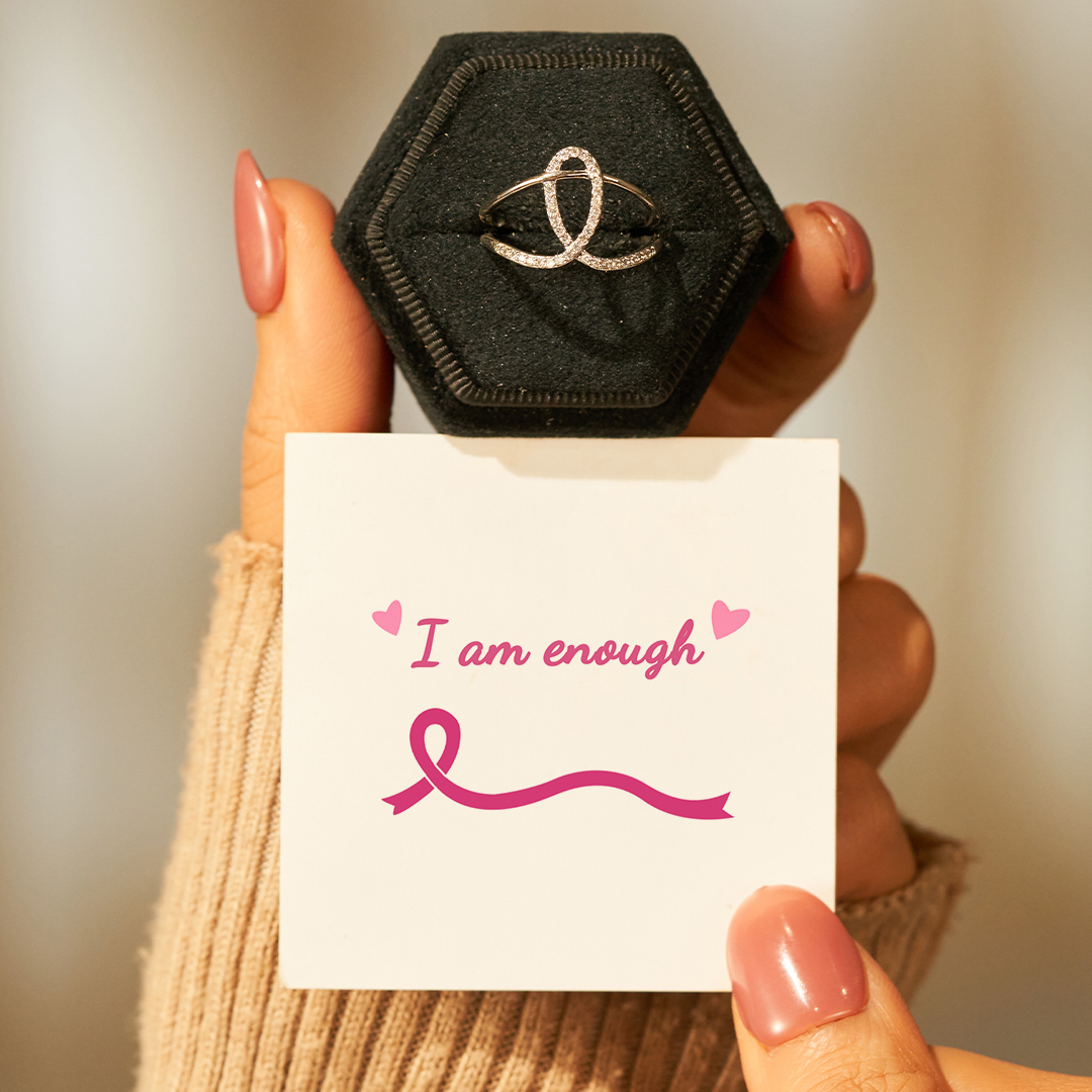 I Am Enough Riboon Ring