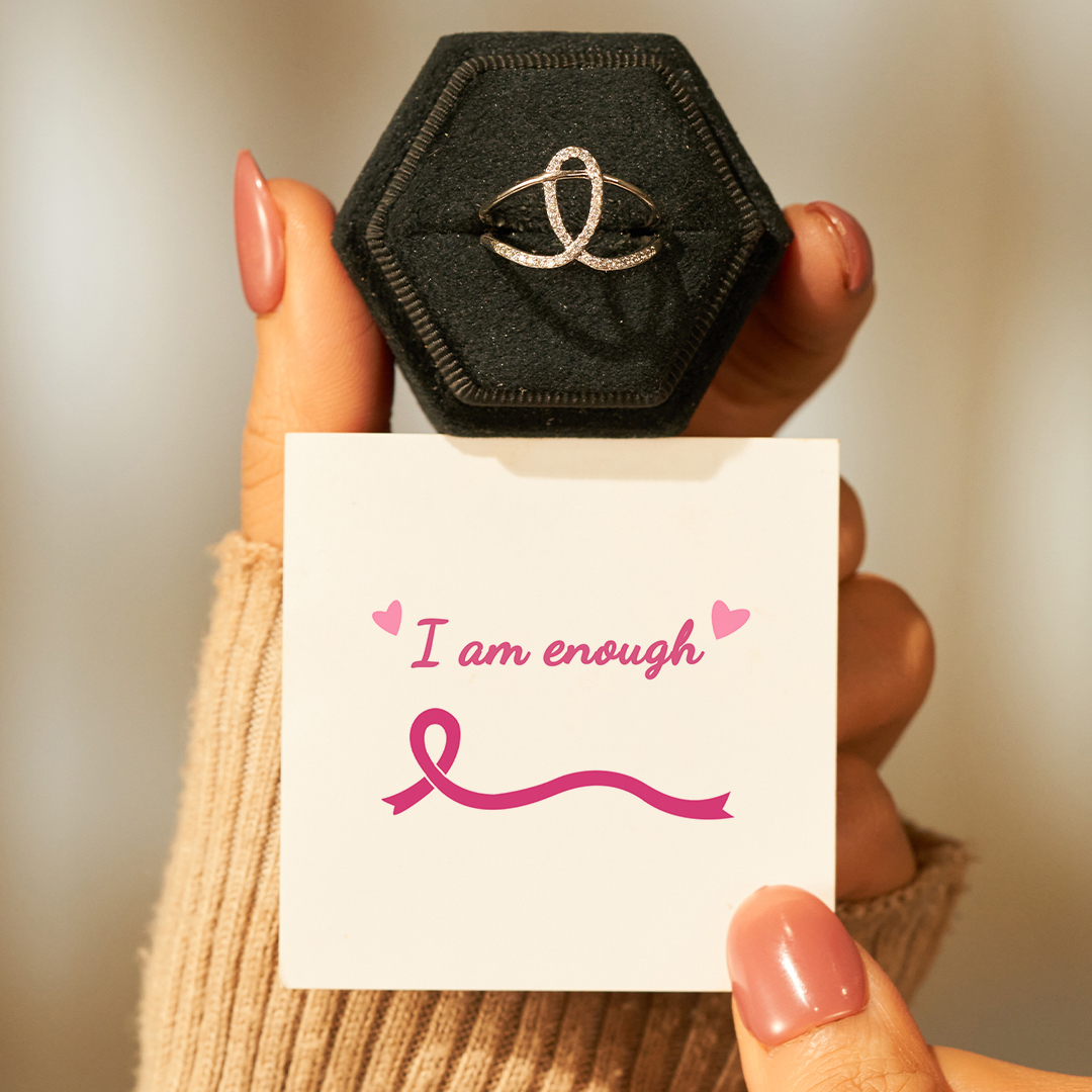 I Am Enough Riboon Ring
