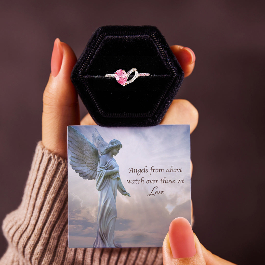 Angels From Above Pink Ring