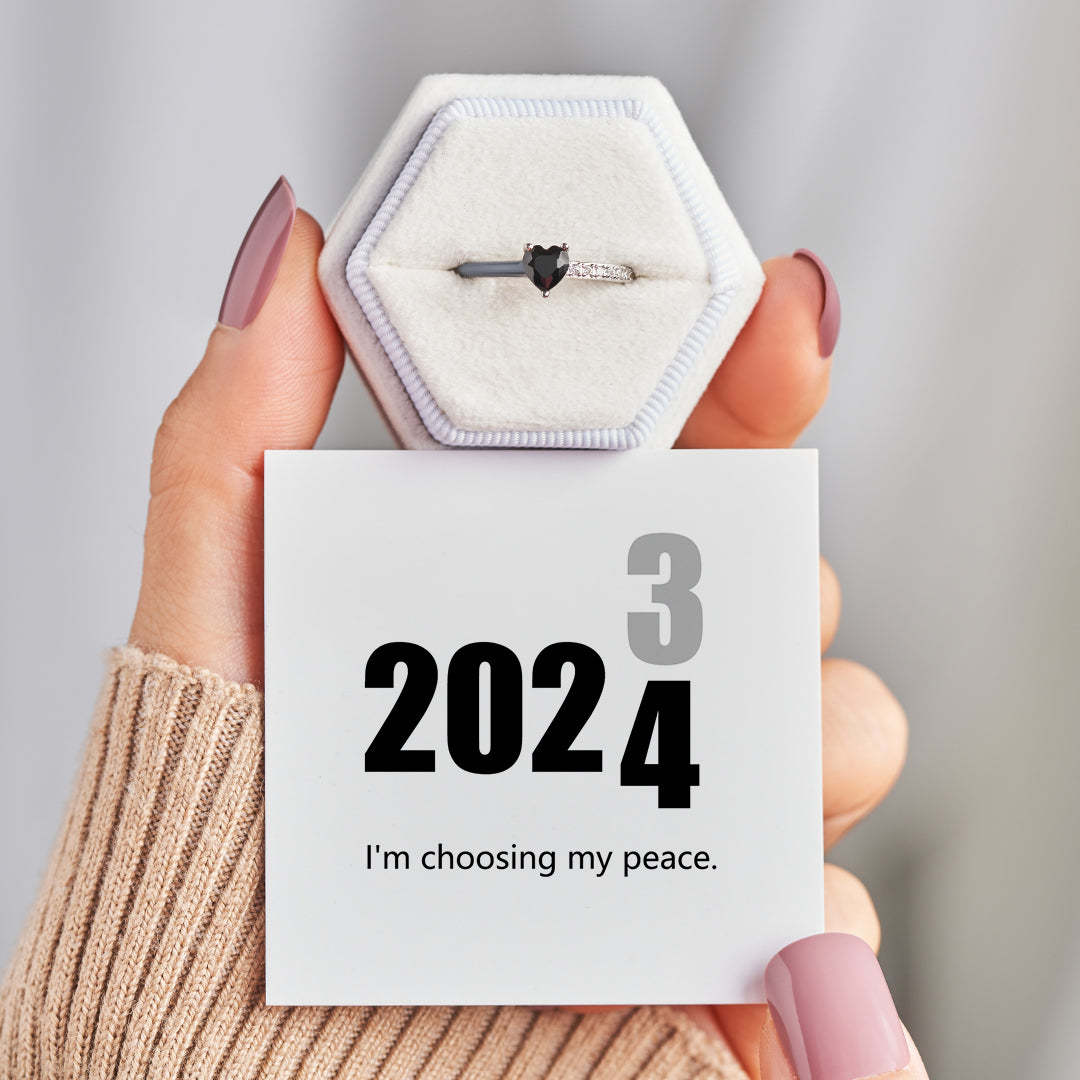 A Promise To Myself Peace Enamel Ring