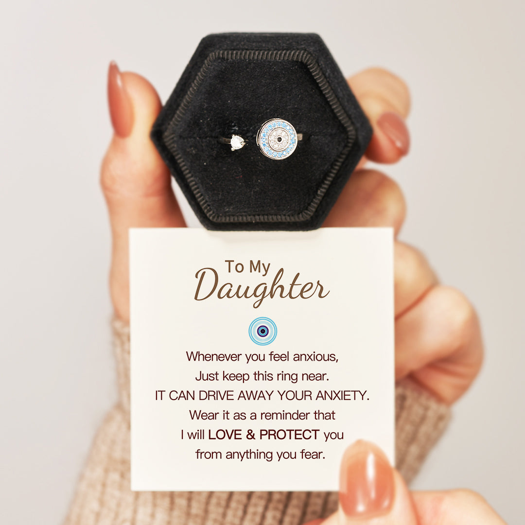 To My Daughter-Evil Eye Fidget Ring