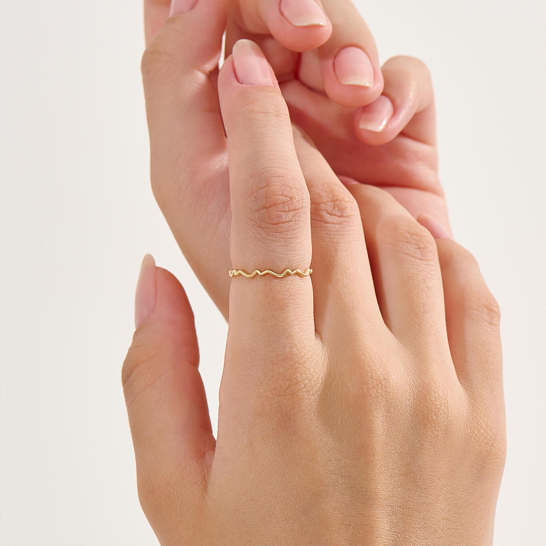 Pure Wave Circle Ring