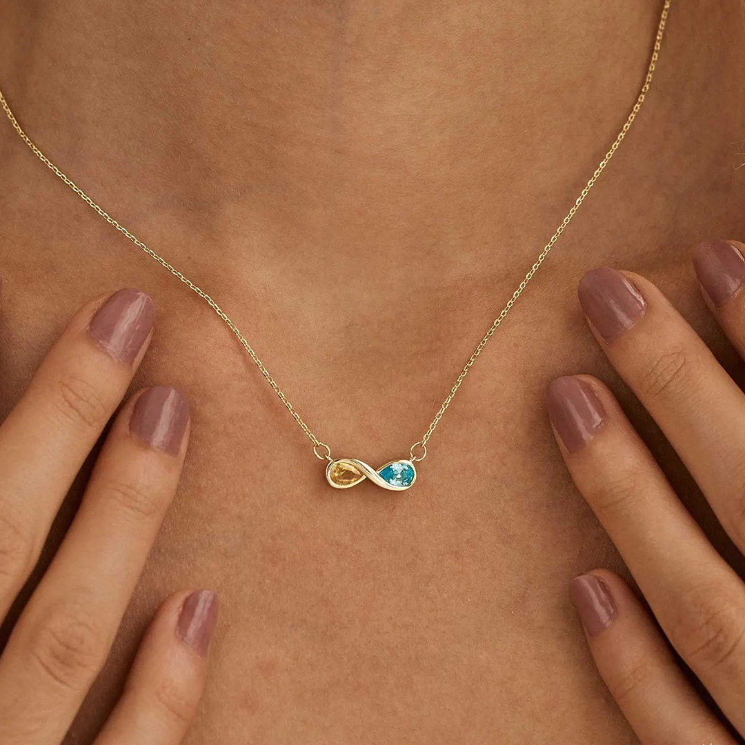 Forever Us Custom Birthstones Necklace