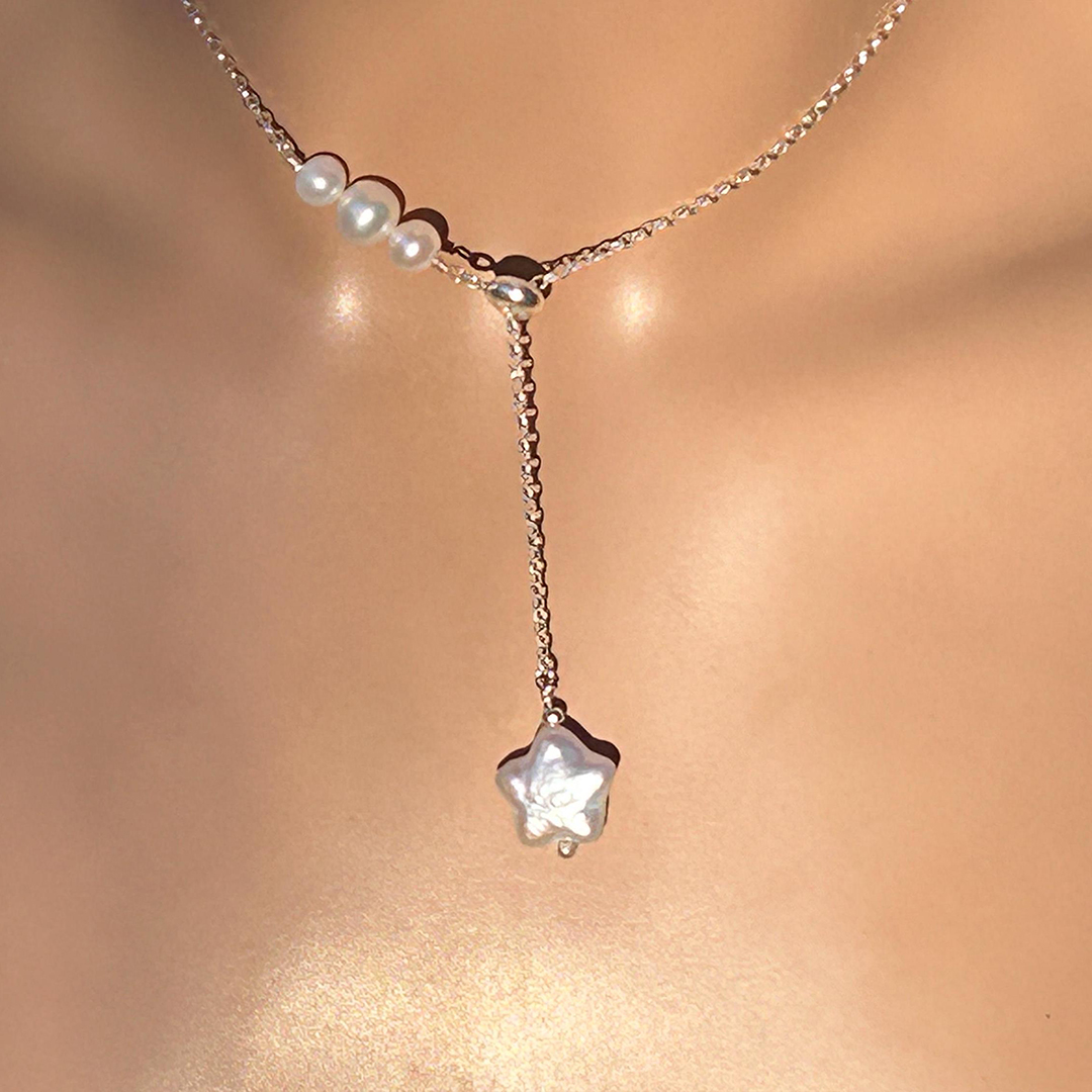 To My Friend You Are Not Alone Star Pearl Necklace