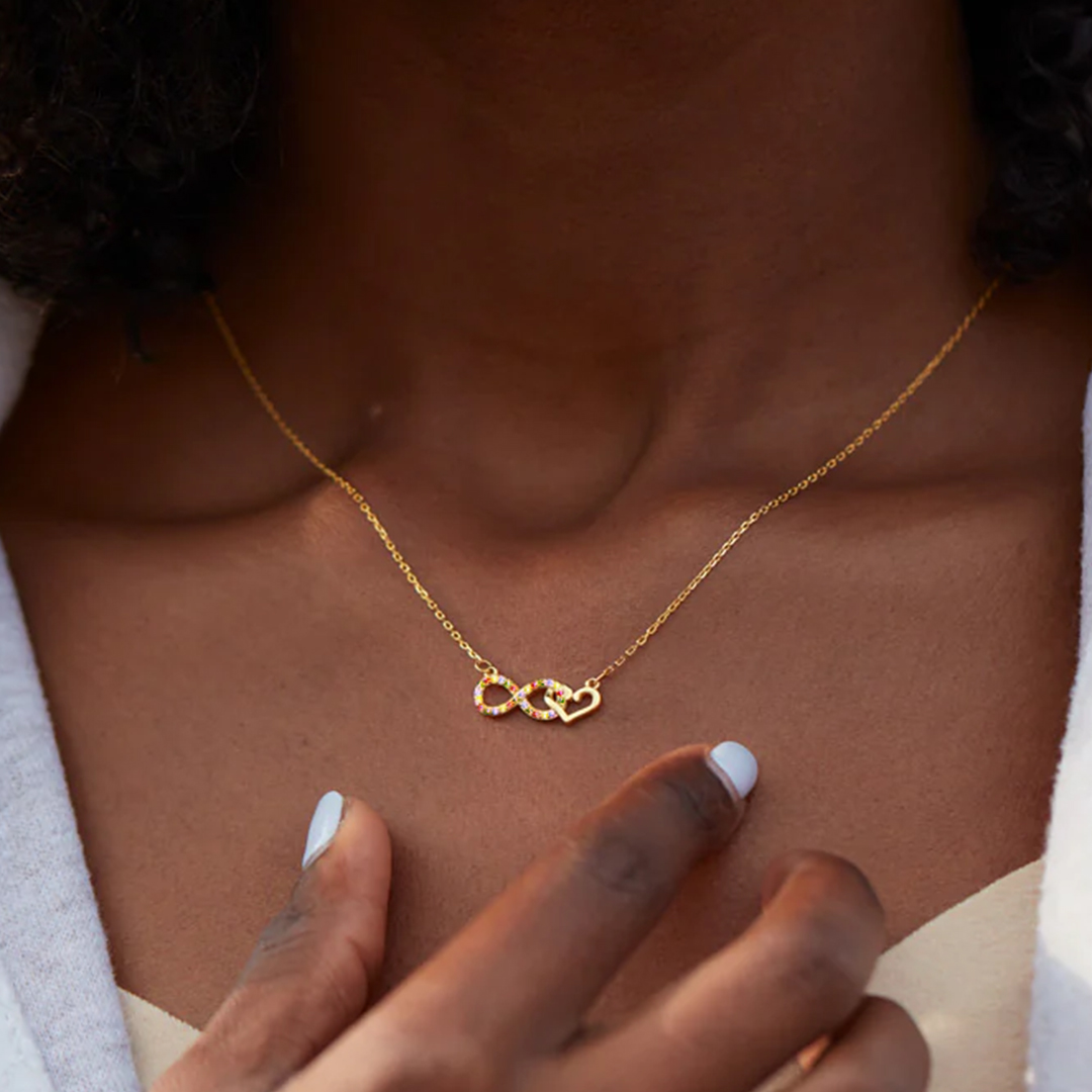 Star Mom Infinity Heart Necklace