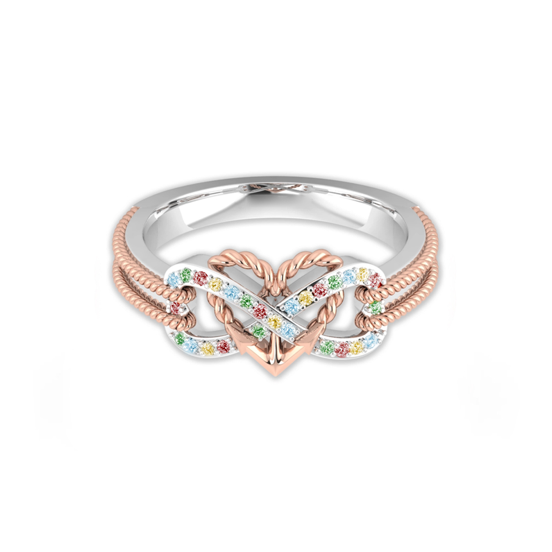 Strength in Every Star.Infinity Anchor Promise Ring