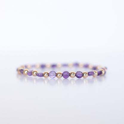 Alzheimer Dementia Awareness Amethyst Tennis Bracelet
