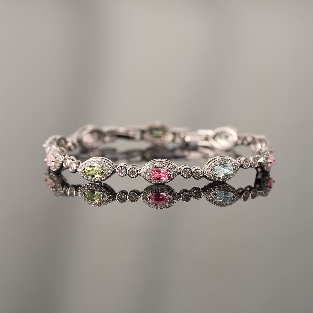 Custom Marquise 1–9 Birthstone Bracelet