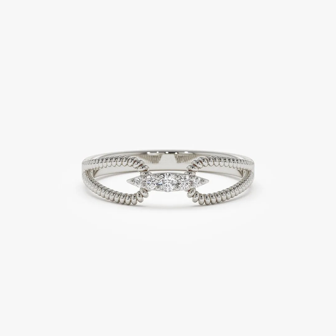 Mother & Daughter Forever Linked Double Rope Ring 