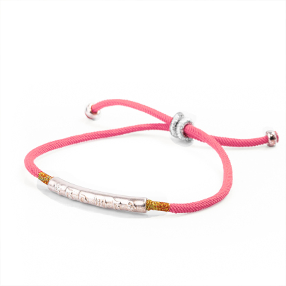 Tibetan Pink String Bracelet for Healing & Hope