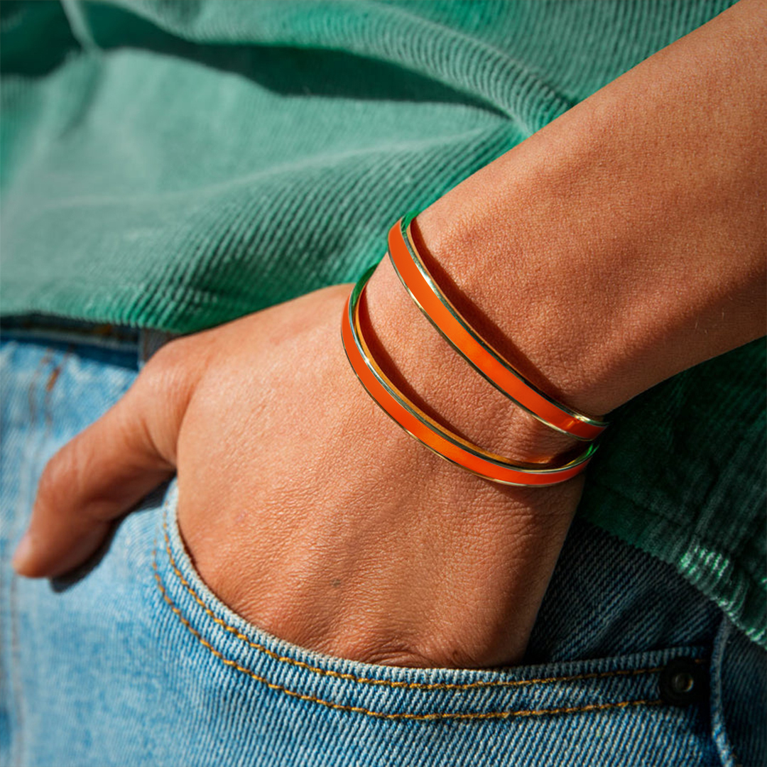 Multiple Sclerosis Awareness Orange Color Bangle