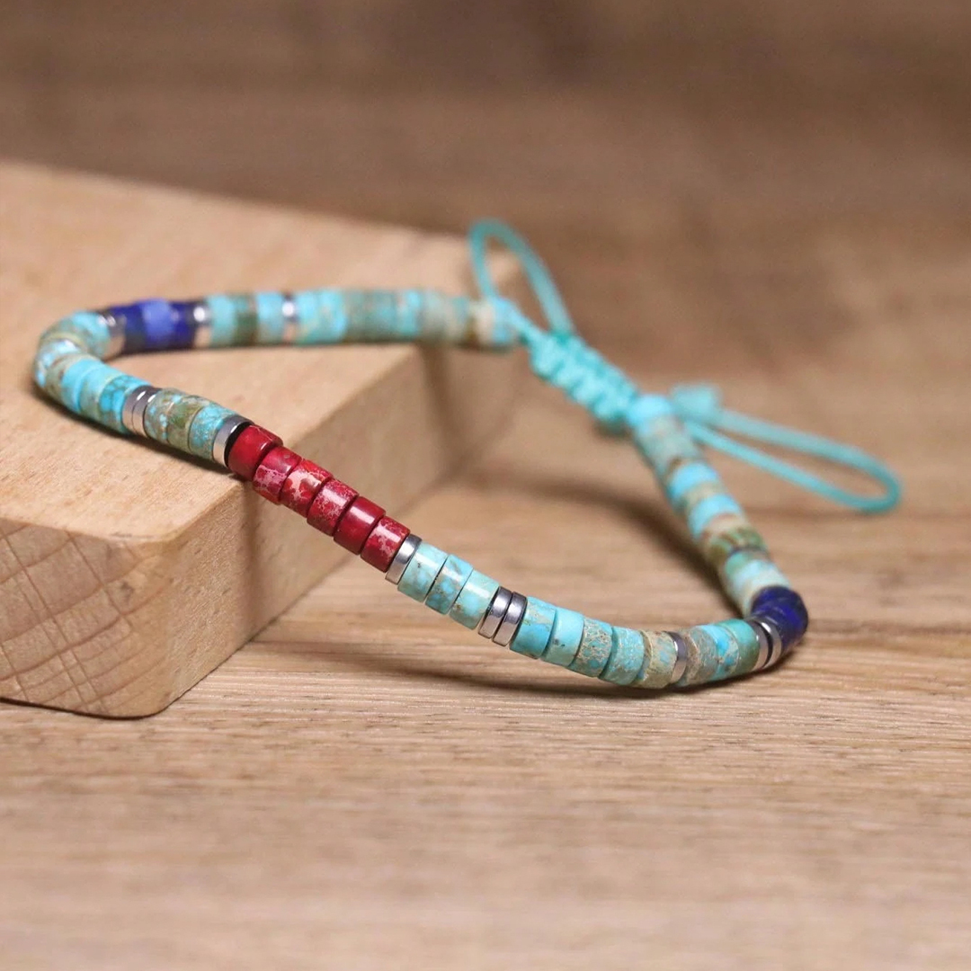 World Diabetes Turquoise Minimalist Bracelet