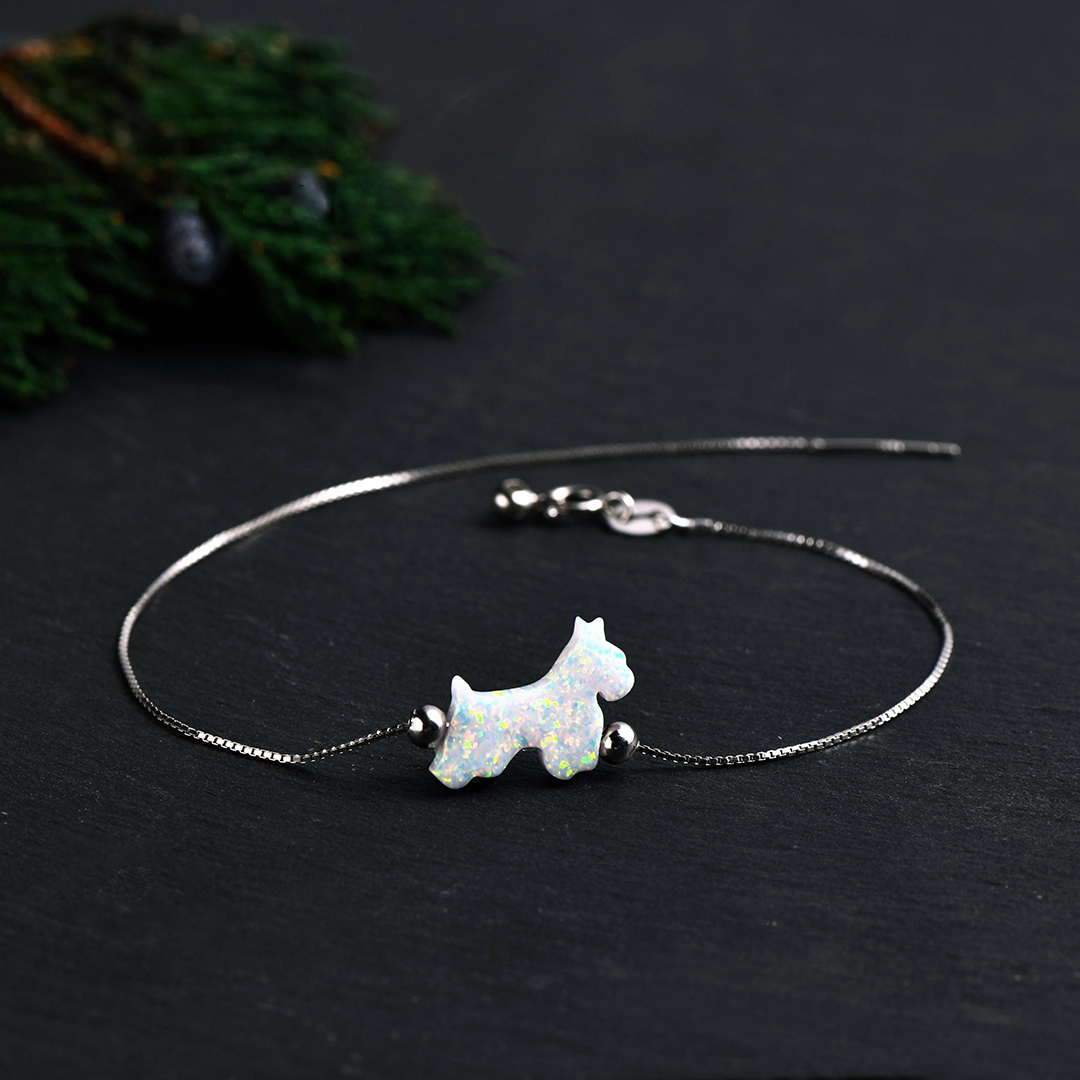 A Spark Of Joy Remembered Fire Opal Dog Bracelet