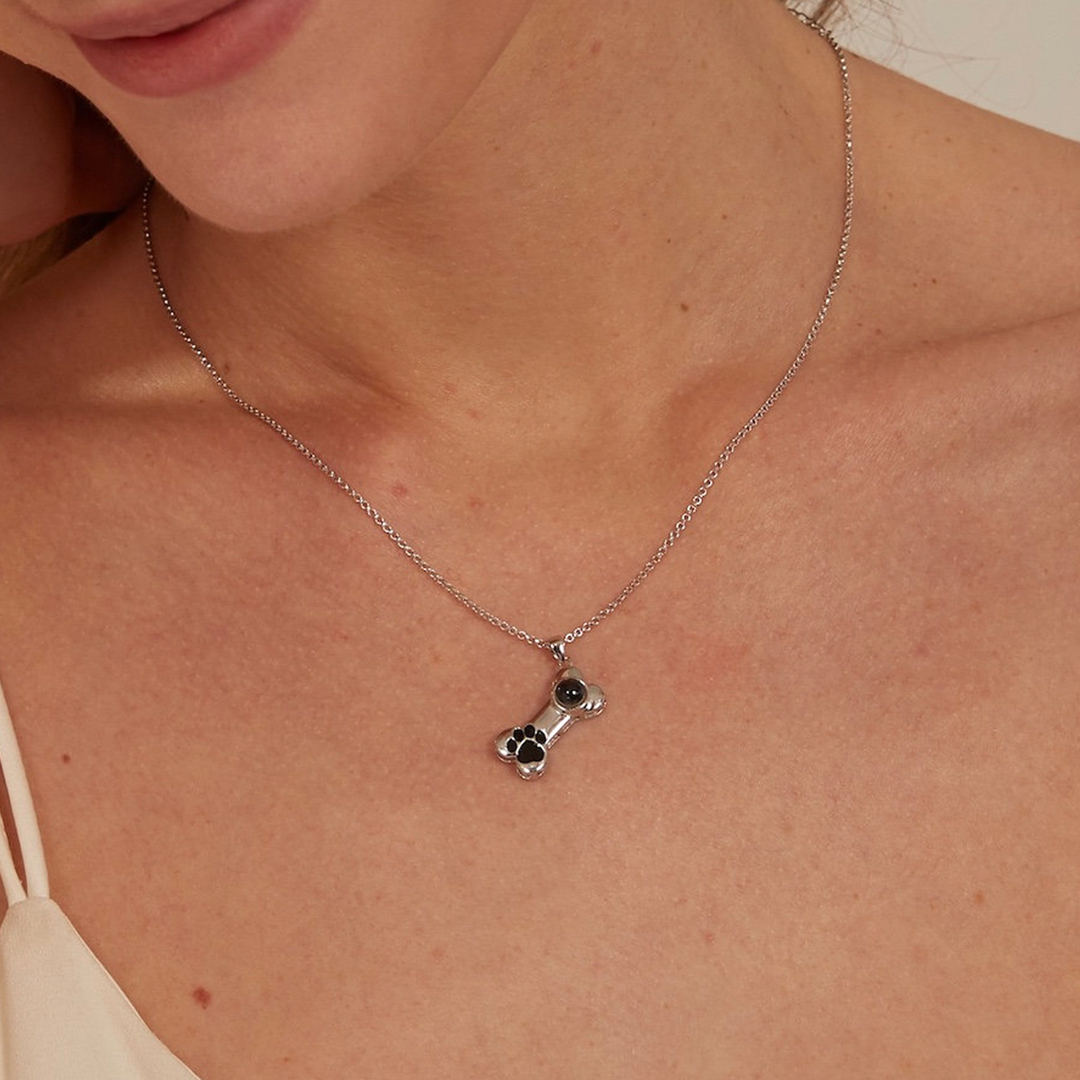 Personalized Keepsake Dog Bone Necklace