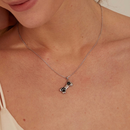 Personalized Keepsake Dog Bone Necklace