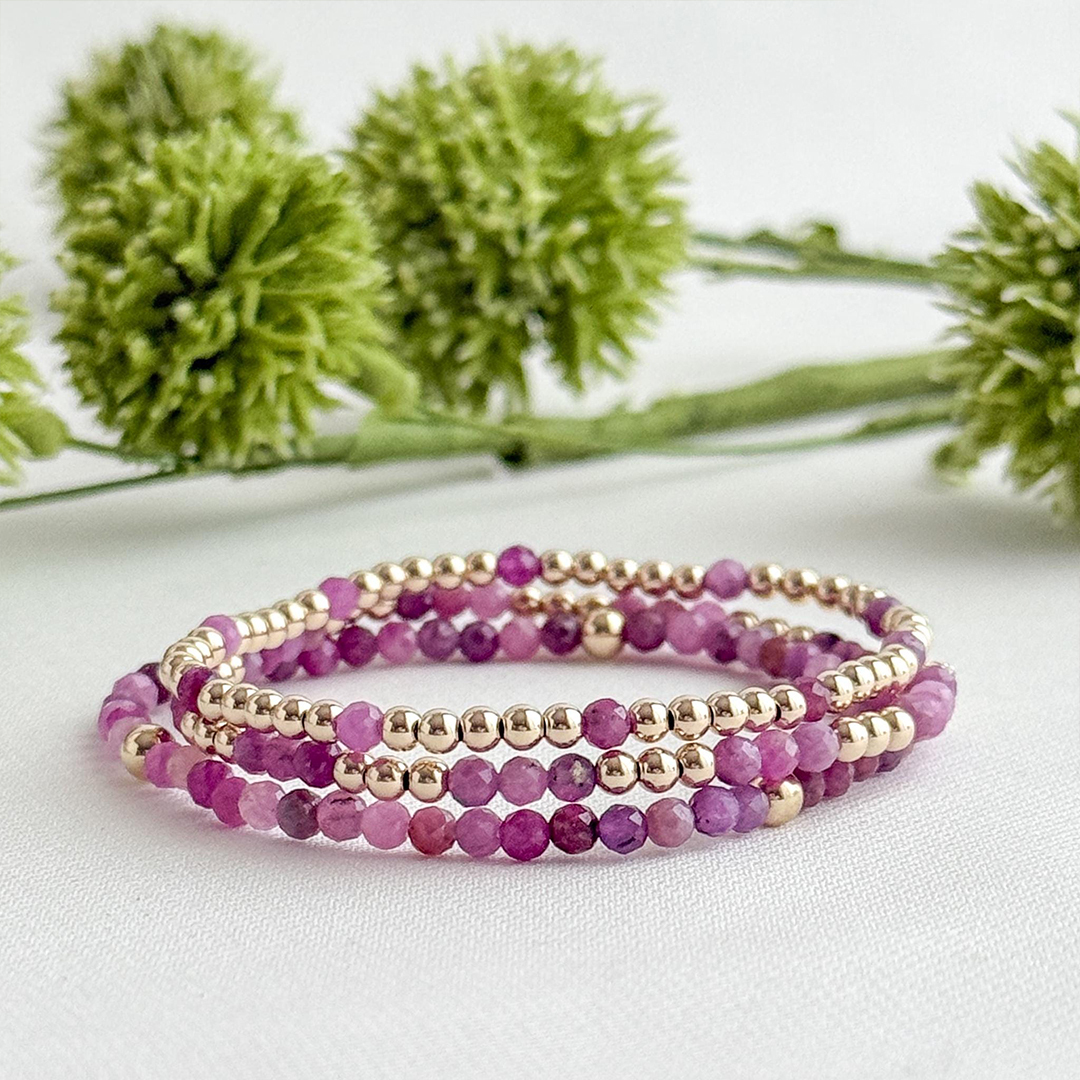 Alzheimer Dementia Awareness Still Here Triple Bracelet Set