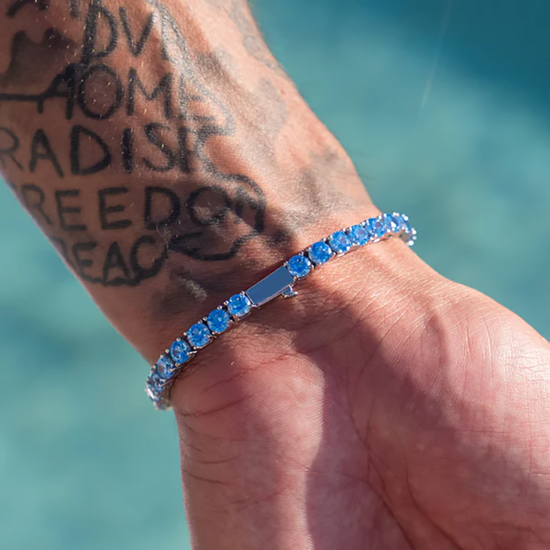 Diabetes Awareness Shining Blue Hope Bracelet