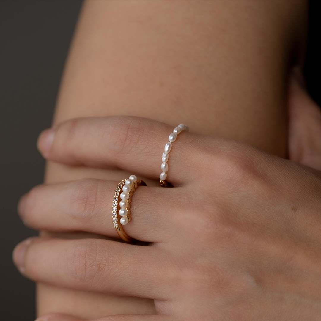 Self Love Half Baroque Keshi Pearl Ring
