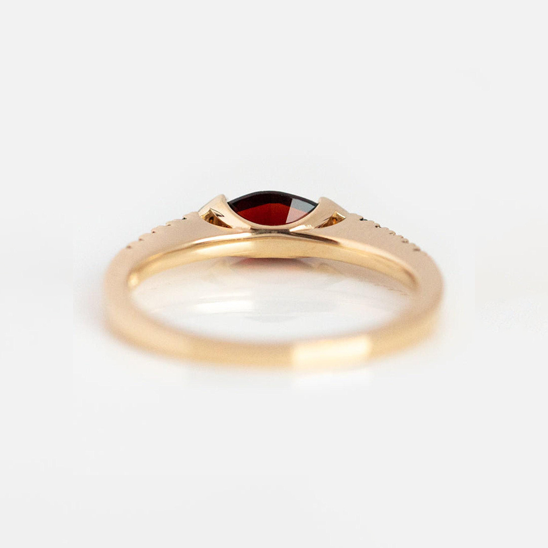 Marquise Ruby Promise Ring