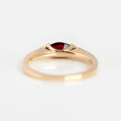 Marquise Ruby Promise Ring