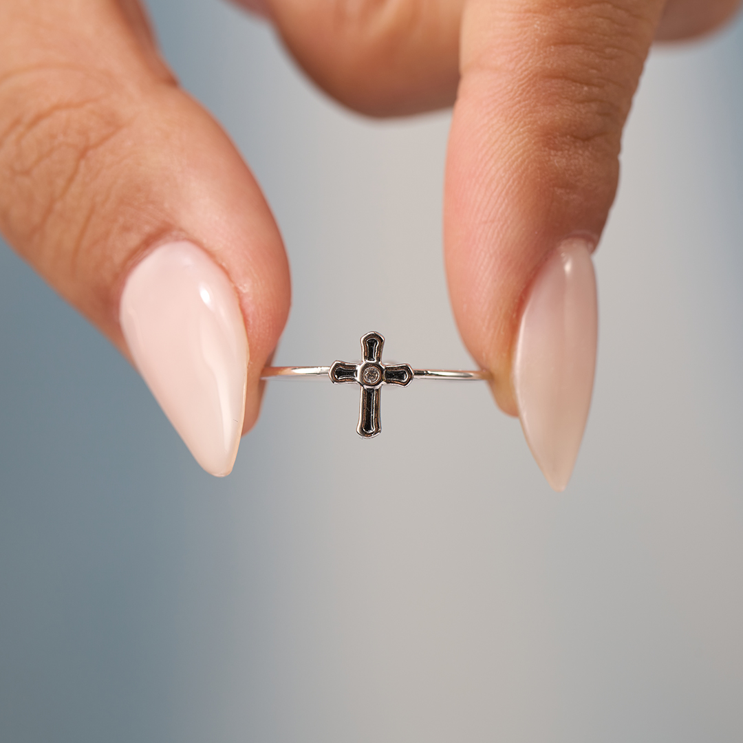 Faithful Daughter Cross Ring