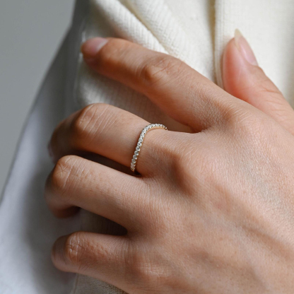 A Self-Reminder Half Eternity Ring