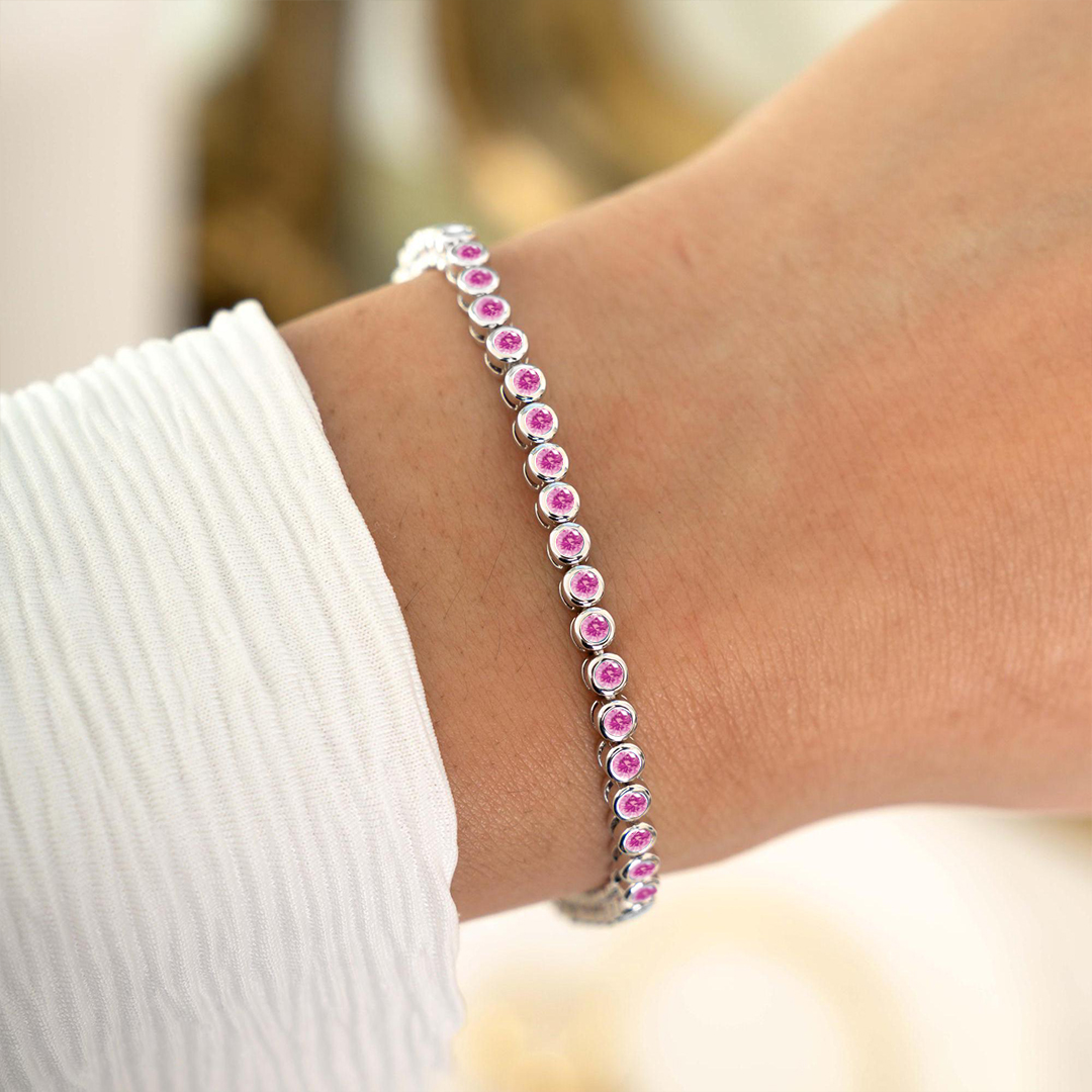 Breast Cancer Awareness Full Pink Support Bracelet