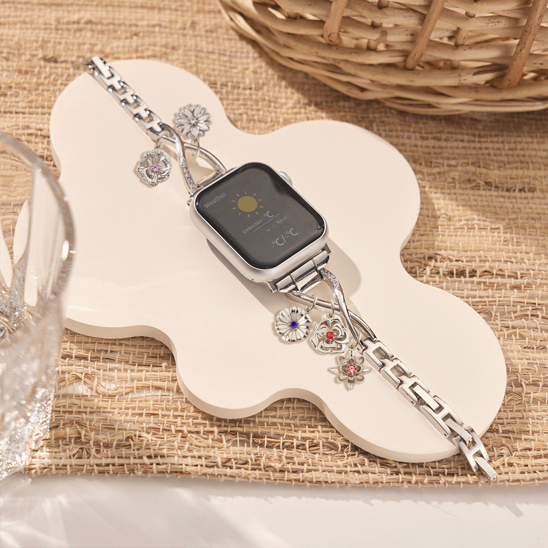 Grandma's Gift Personalized 1-12 Birth Flowers Apple Watch Band