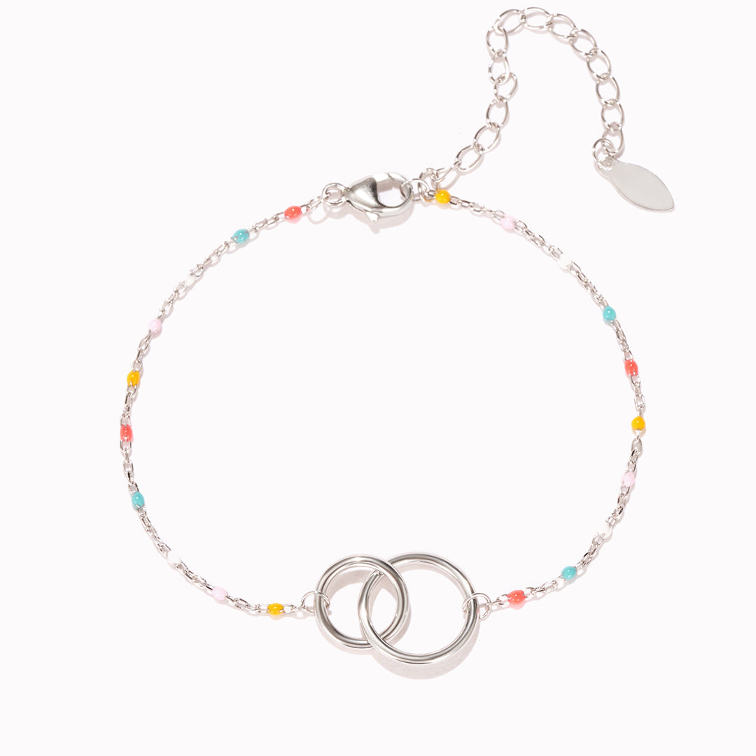 Our Bond Remains Unbreakable Double Circles Bracelet