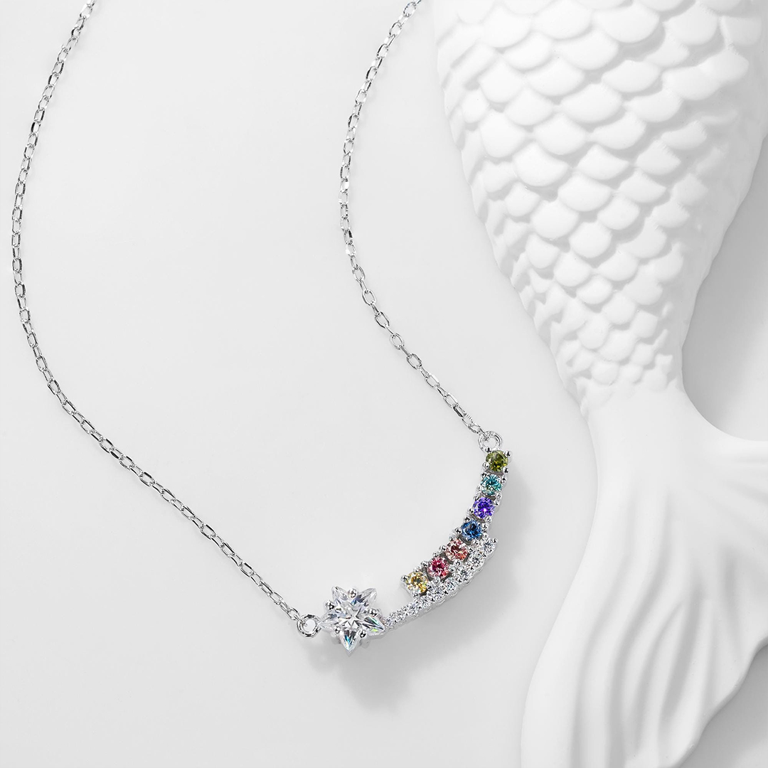 Grandma’s Shining Stars Personalized Star Necklace