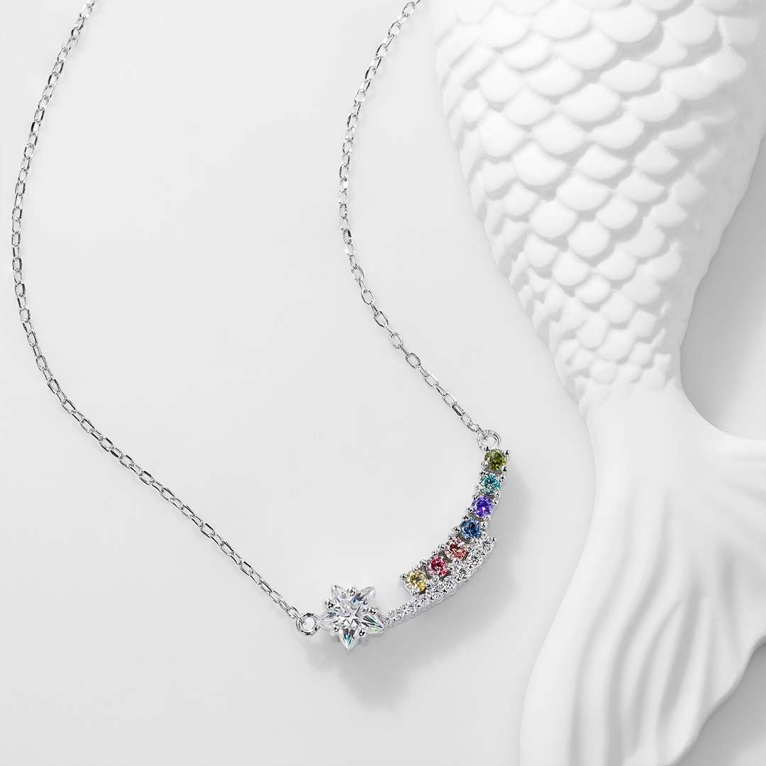 Grandma’s Shining Stars Personalized Star Necklace