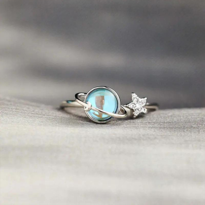 Don't Be Afraid Spinning Star Fidget Adjustable Ring