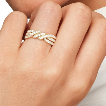 Angel’s Knot Twisted Diamonds Ring
