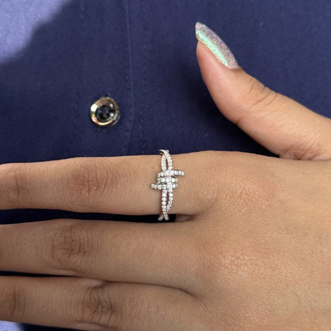 Heavenly Bond Infinity Knot Ring