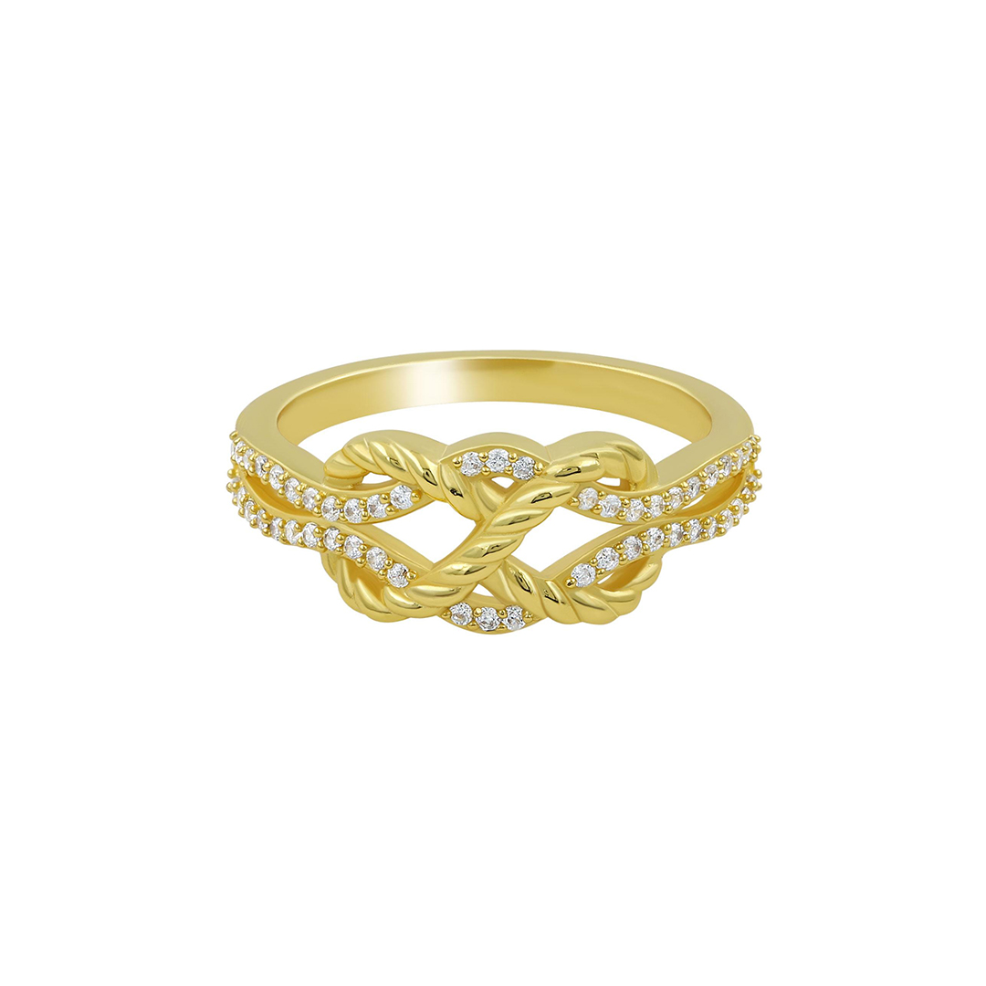 Angel-Tied Mother & Daughter Knot Ring