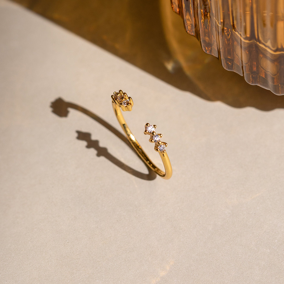 Self Love Reminder Dainty Open Diamond Ring