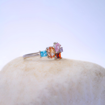 Mama’s Valentines Multi-Cut Gemstone Family Ring