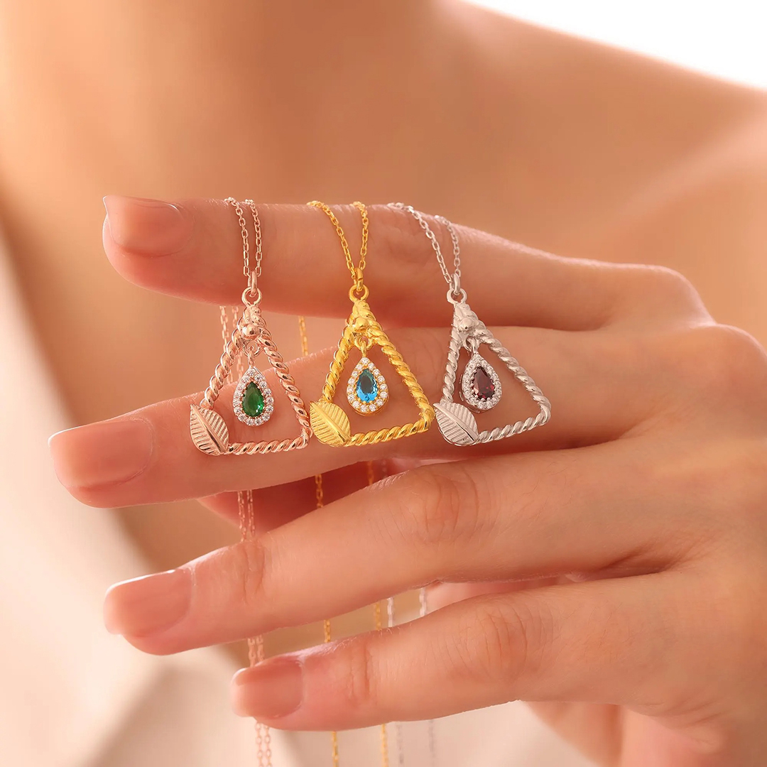 You Are Enough Personalized Birthstone Necklace