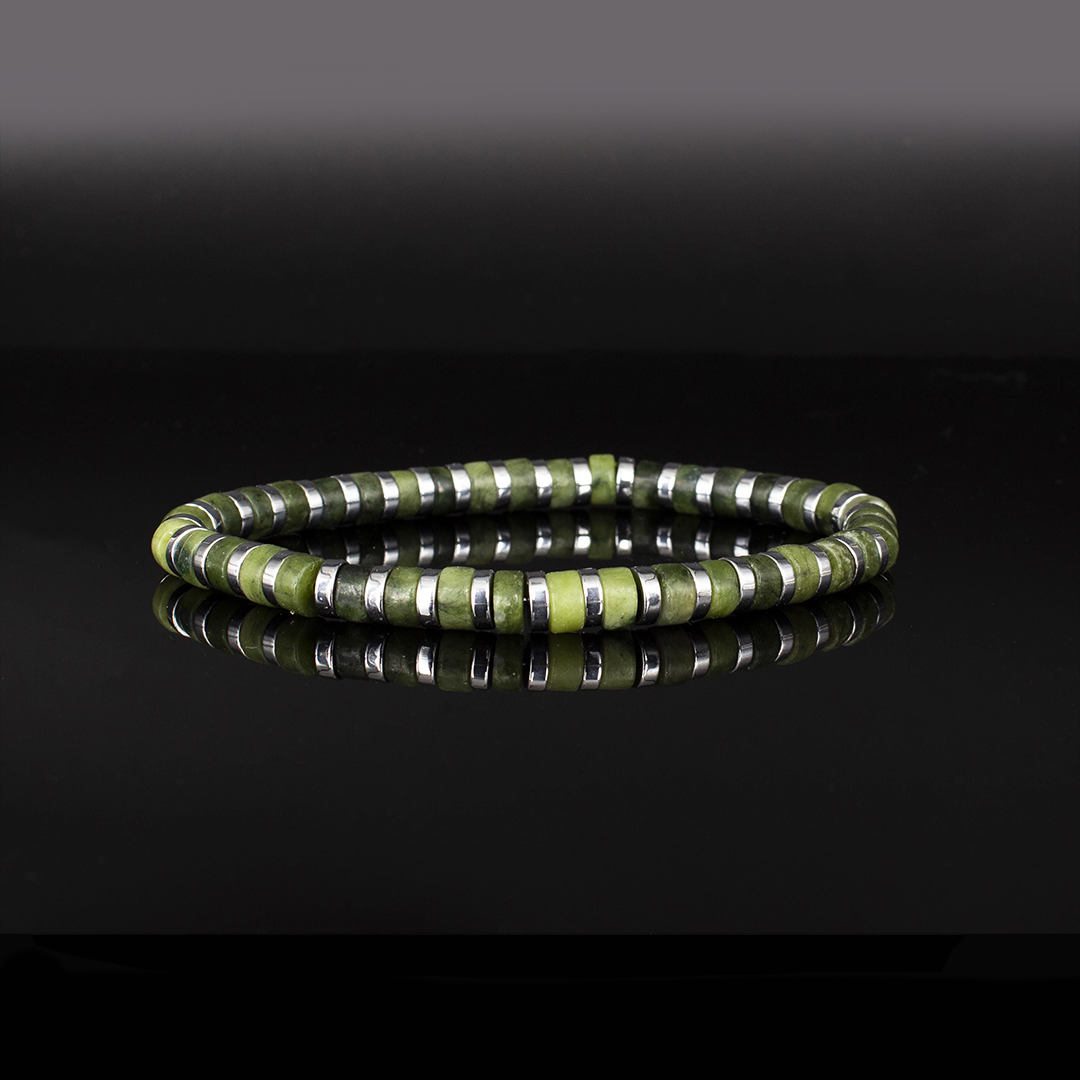 Kidney Disease Awareness Never Alone Green Beaded Bracelet