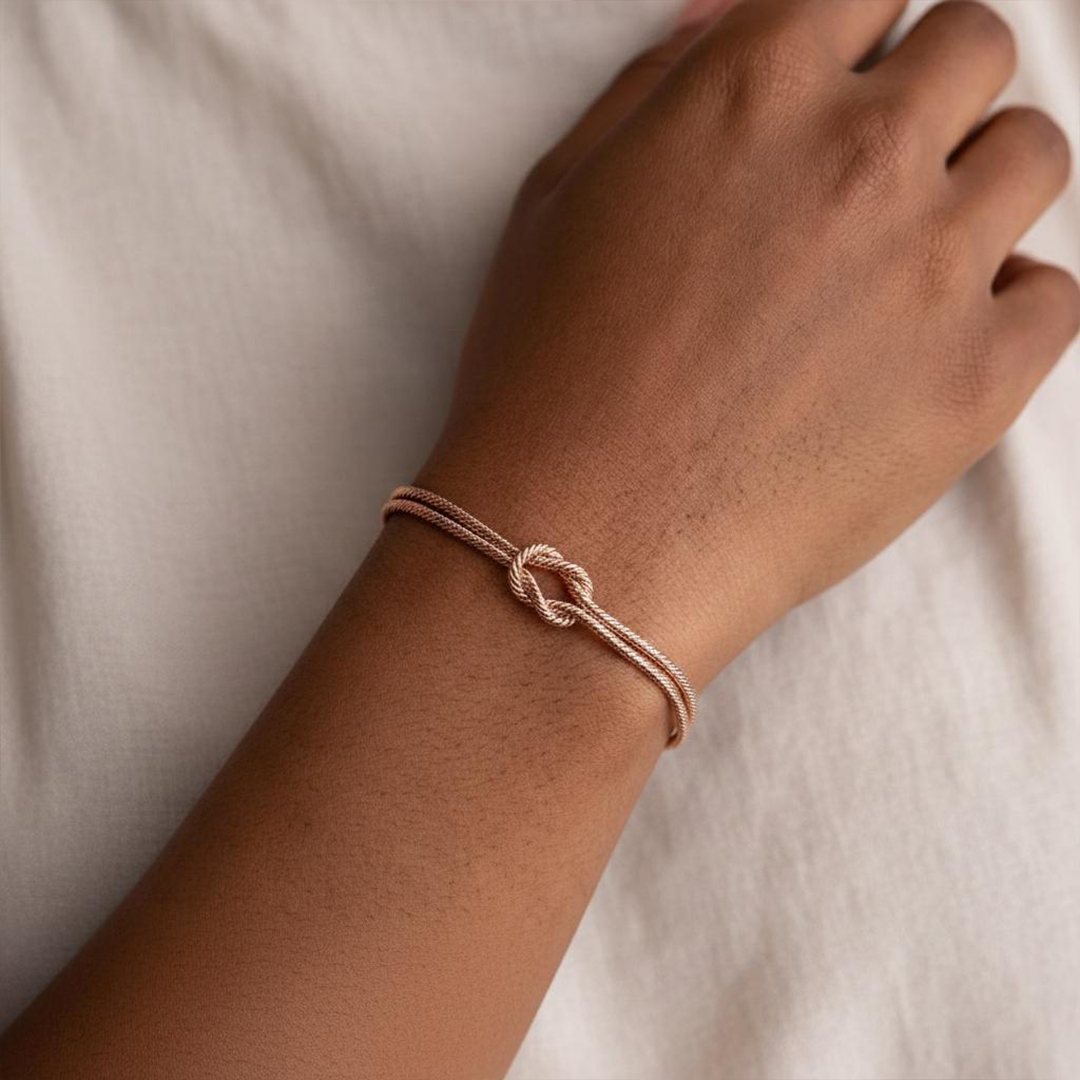 Mother-Daughter Bond Love Knot Bracelet