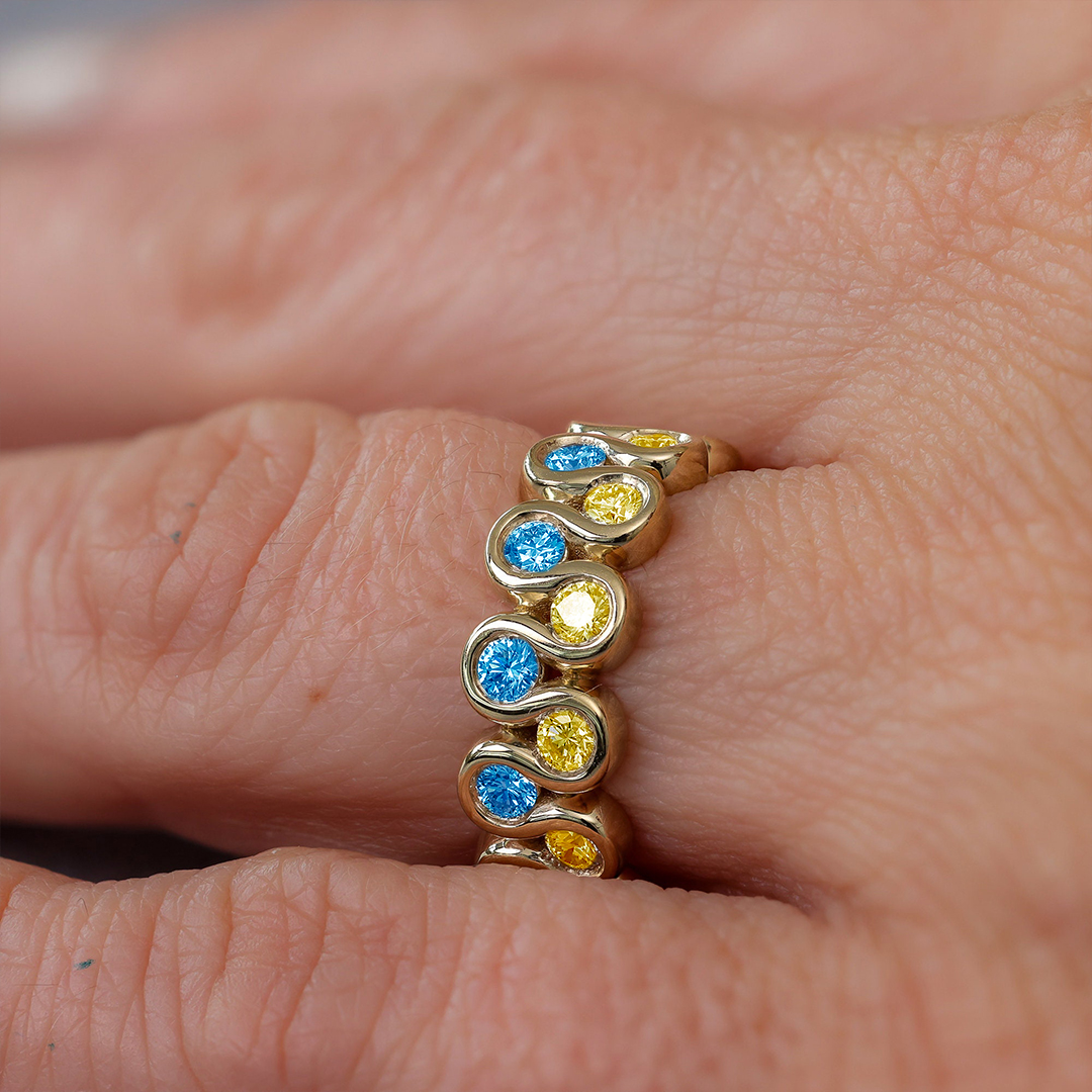 World Down Syndrome Day Double Wave Ring