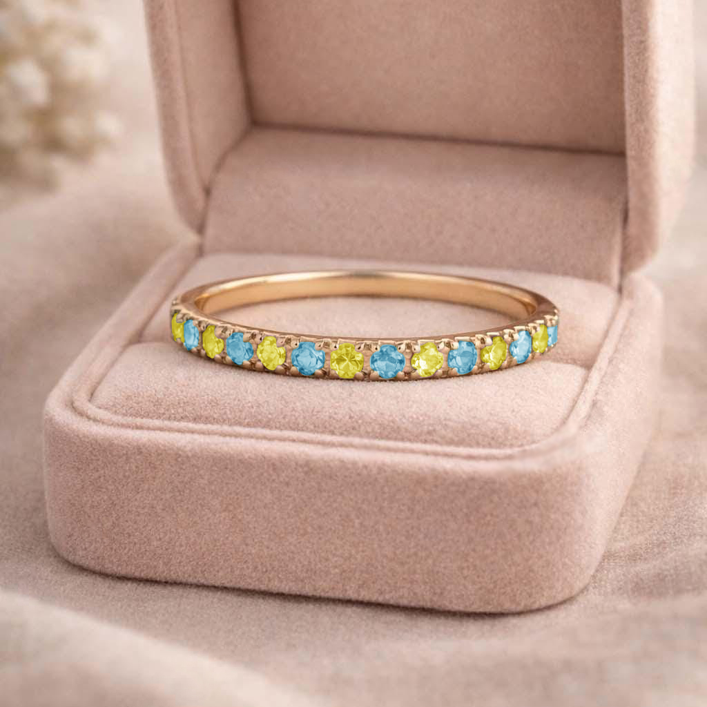 World Down Syndrome Day Blue And Yellow Strength Ring