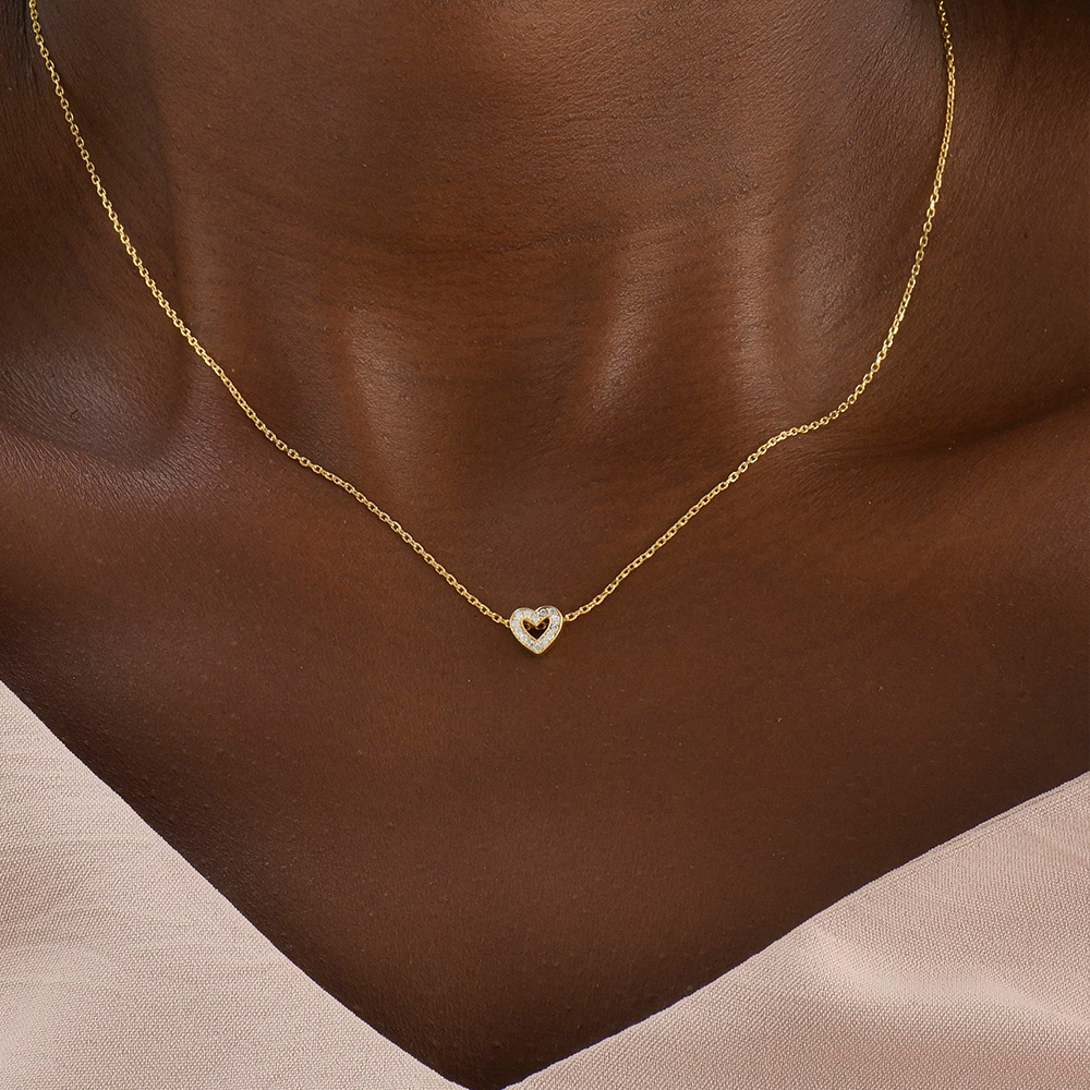 Self Love Cute Tiny Heart Necklace