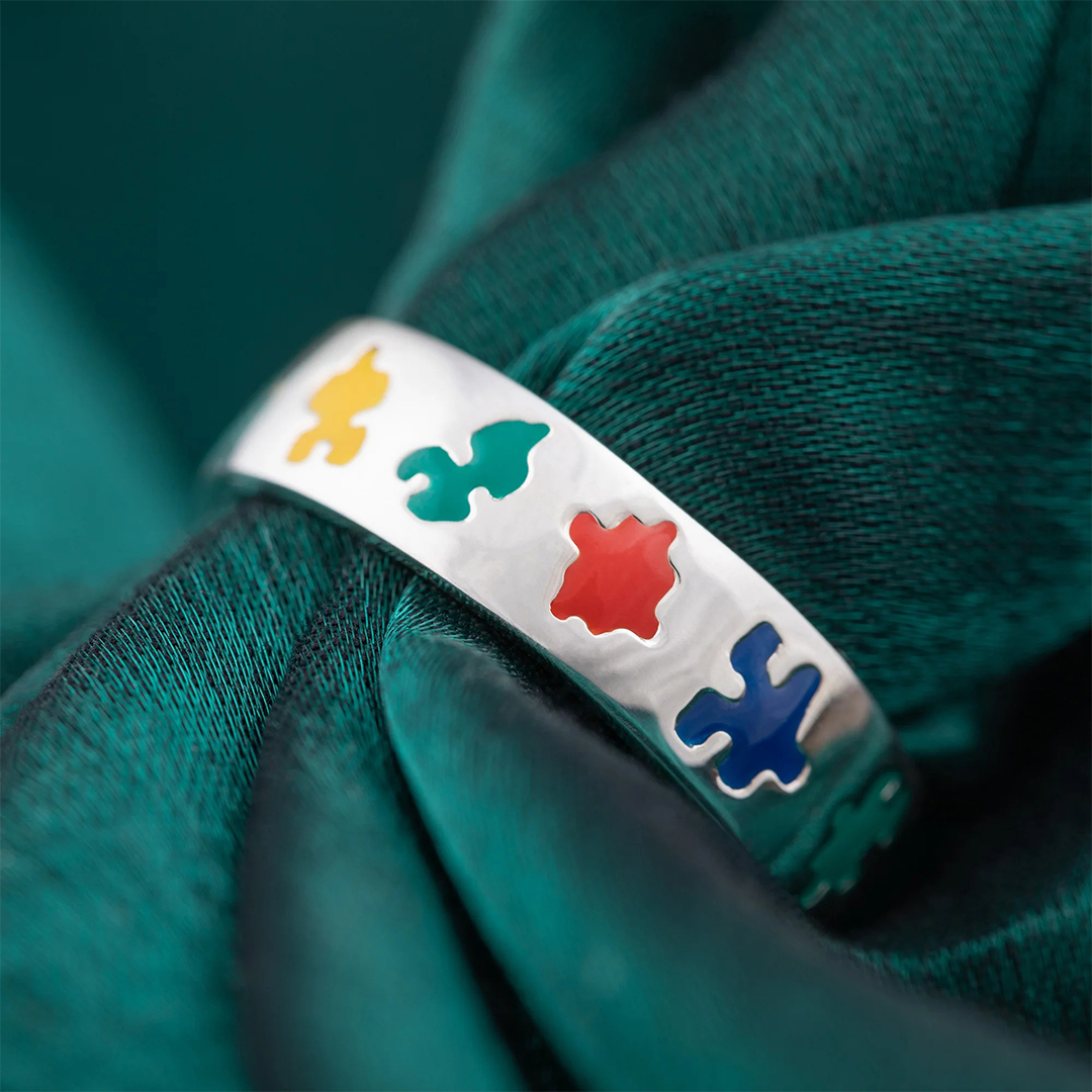 Puzzle Piece Autism Awareness Ring