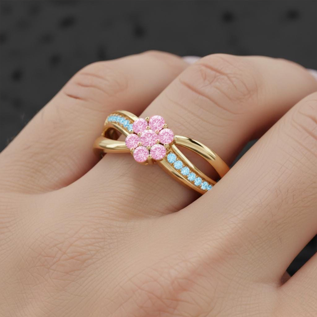Forever My Angel Floral Ring