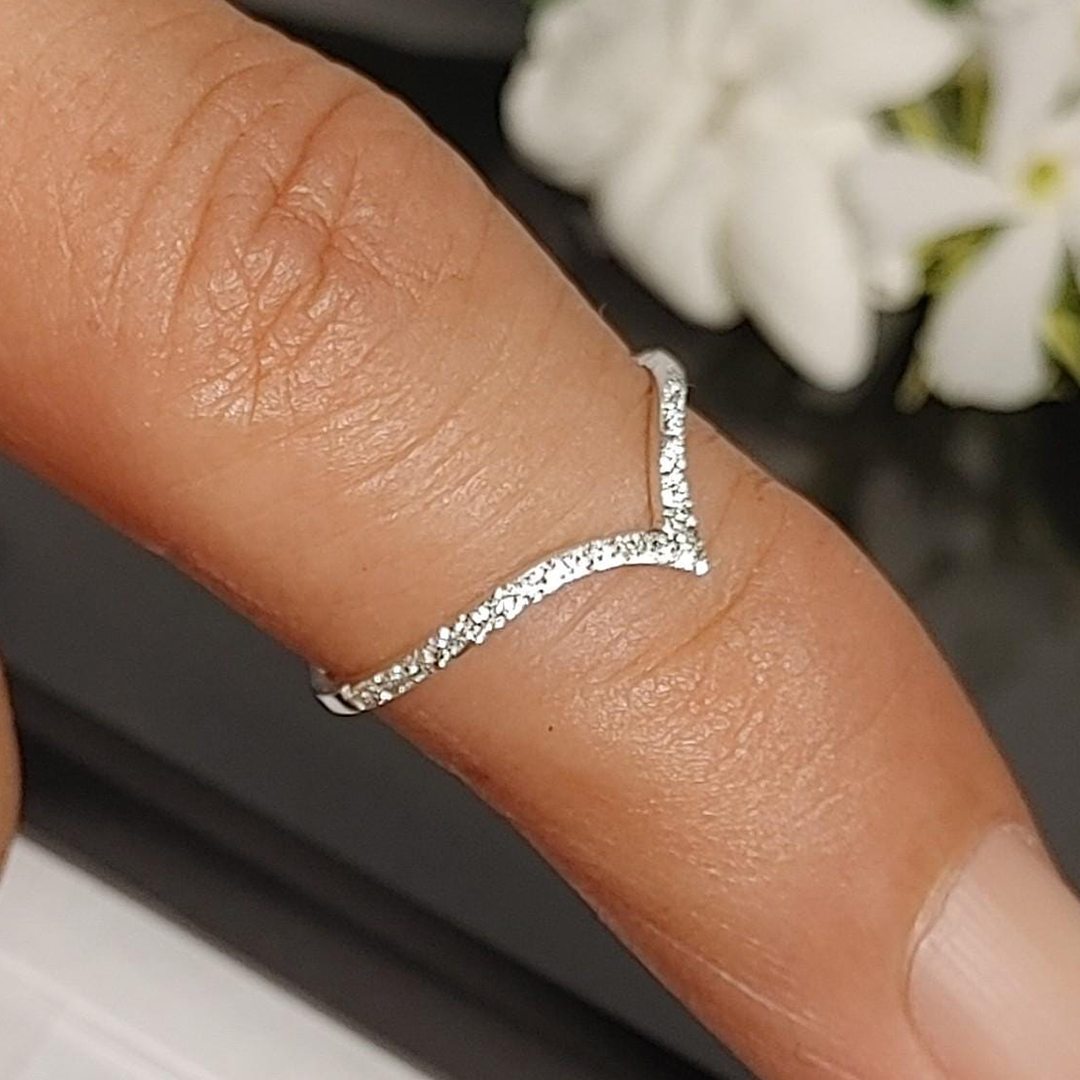 Self Love Stardust Chevron Ring